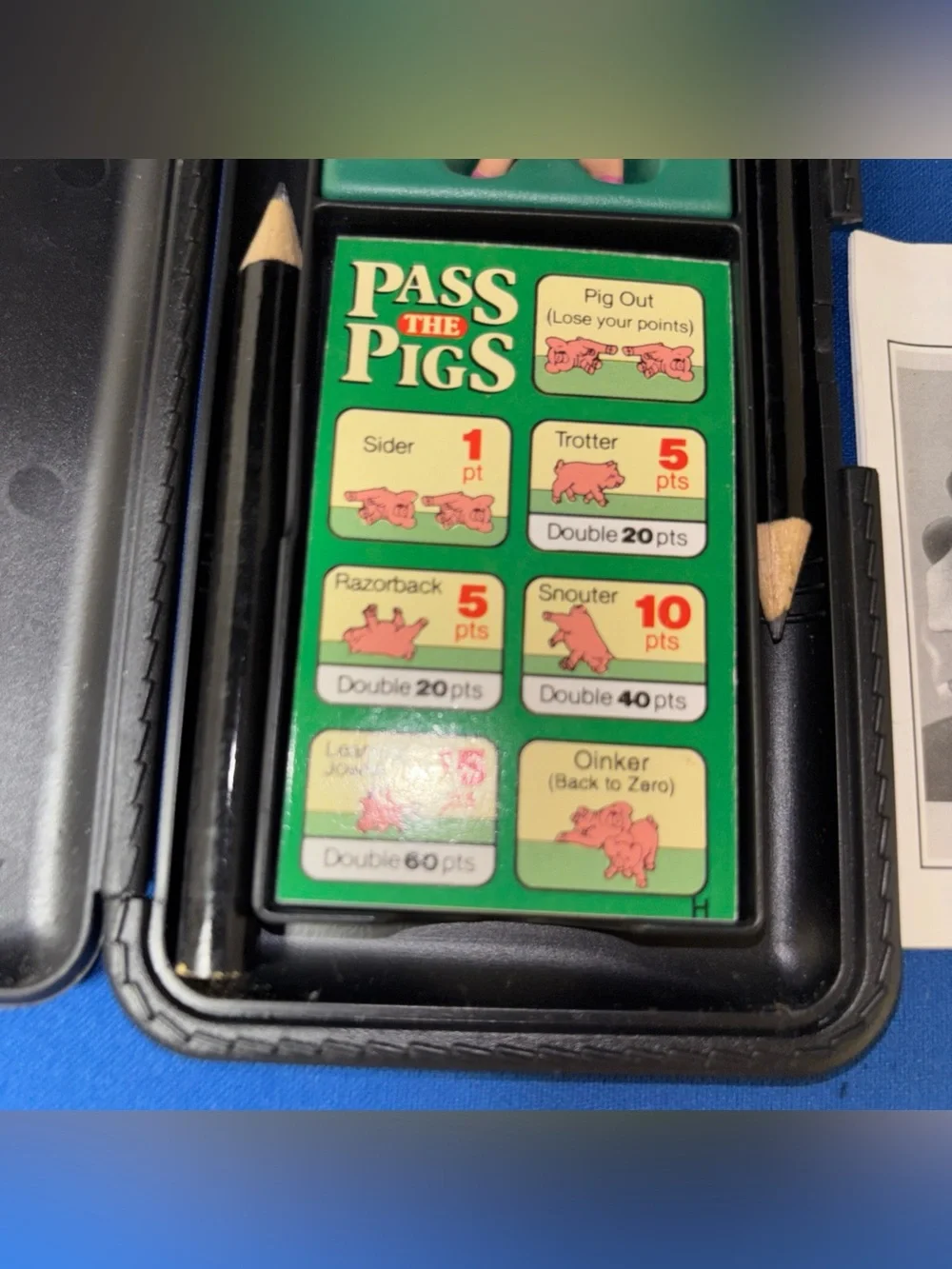 Vintage 1995 Milton Bradley Pass The Pigs Dice Travel Game NWOB Hasbro New